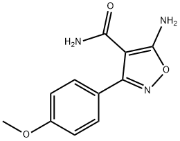 5-amino-3-(4-methoxyphenyl)-1,2-oxazole-4-carboxamide Struktur