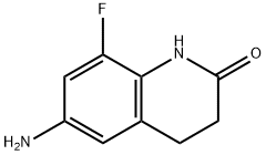 6-AMINO-8-FLUORO-3,4-DIHYDROQUINOLIN-2(1H)-ONE Struktur