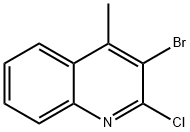 3-Bromo-2-chloro-4-methyl-quinoline Struktur