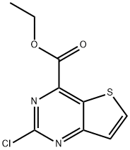 Ethyl 2-chlorothieno[3,2-d]pyrimidine-4-carboxylate Struktur