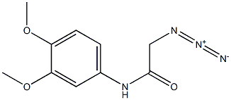 2-azido-N-(3,4-dimethoxyphenyl)acetamide Struktur