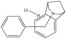 1,5-Methano-1H-3-benzazepine, 2,3,4,5-tetrahydro-3-(phenylmethyl)- hydrochloride Struktur