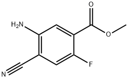 5-Amino-4-cyano-2-fluoro-benzoic acid methyl ester Struktur