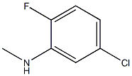 5-chloro-2-fluoro-N-methylaniline Struktur