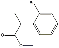 Benzeneacetic acid, 2-bromo-a-methyl-, methyl ester Struktur