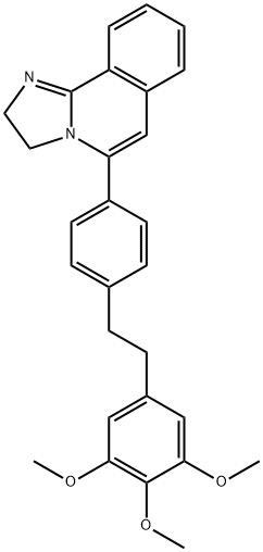 2,3-Dihydro-5-[4-[2-(3,4,5-trimethoxyphenyl)ethyl]phenyl]imidazo[2,1-a]isoquinoline Struktur