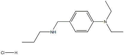 N,N-diethyl-4-[(propylamino)methyl]aniline hydrochloride Struktur