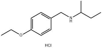 (butan-2-yl)[(4-ethoxyphenyl)methyl]amine hydrochloride Struktur