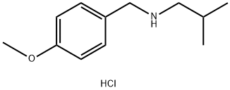 [(4-methoxyphenyl)methyl](2-methylpropyl)amine hydrochloride Struktur