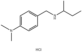 4-{[(butan-2-yl)amino]methyl}-N,N-dimethylaniline hydrochloride Struktur