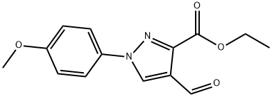 ETHYL 4-FORMYL-1-(4-METHOXYPHENYL)-1H-PYRAZOLE-3-CARBOXYLATE Structure