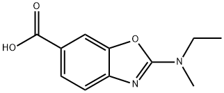 2-(ethyl(methyl)amino)benzo[d]oxazole-6-carboxylic acid Struktur