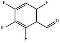 3-bromo-2,4,6-trifluorobenzaldehyde Struktur