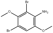 2,4-Dibromo-3,6-dimethoxyaniline Struktur