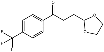 3-(1,3-DIOXOLAN-2-YL)-1-(4-(TRIFLUOROMETHYL)PHENYL)PROPAN-1-ONE Struktur