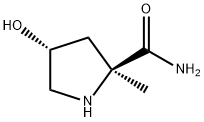 (2S,4R)-4-HYDROXY-2-METHYLPYRROLIDINE-2-CARBOXAMIDE Struktur