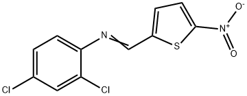 (2,4-dichlorophenyl)[(5-nitro-2-thienyl)methylene]amine Struktur