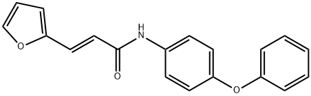 3-(2-furyl)-N-(4-phenoxyphenyl)acrylamide Struktur