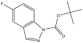 tert-Butyl 5-fluoro-1H-indazole-1-carboxylate Struktur