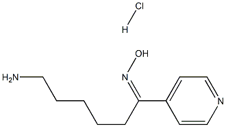 (Z)-N-[6-amino-1-(pyridin-4-yl)hexylidene]hydroxylamine hydrochloride Struktur