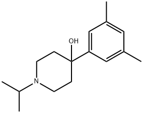 4-(3,5-DIMETHYLPHENYL)-1-ISOPROPYLPIPERIDIN-4-OL Struktur