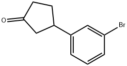 3-(3-BROMOPHENYL)CYCLOPENTANONE Struktur