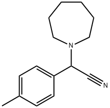 2-(azepan-1-yl)-2-(4-methylphenyl)acetonitrile Struktur