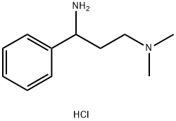 3-Dimethylamino-1-phenyl-propanamine dihydrochloride Struktur