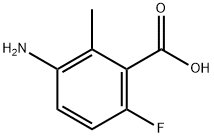 3-AMINO-6-FLUORO-2-METHYLBENZOIC ACID Struktur