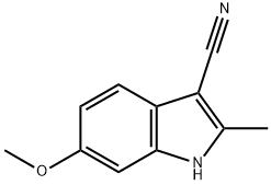 3-CYANO-6-METHOXY-2-METHYL-1H-INDOLE Struktur