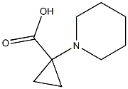 1-piperidin-1-ylcyclopropane-1-carboxylic acid Struktur