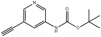 TERT-BUTYL (5-ETHYNYLPYRIDIN-3-YL)CARBAMATE Struktur