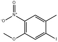 1-Iodo-5-methoxy-2-methyl-4-nitro-benzene Struktur