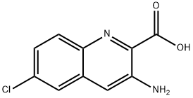 3-AMINO-6-CHLOROQUINOLINE-2-CARBOXYLIC ACID Struktur