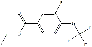 3-Fluoro-4-trifluoromethoxy-benzoic acid ethyl ester Struktur