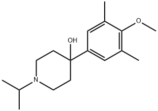 1-ISOPROPYL-4-(4-METHOXY-3,5-DIMETHYLPHENYL)PIPERIDIN-4-OL Struktur