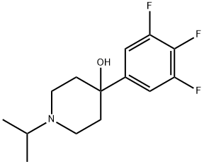 1-ISOPROPYL-4-(3,4,5-TRIFLUOROPHENYL)PIPERIDIN-4-OL Struktur