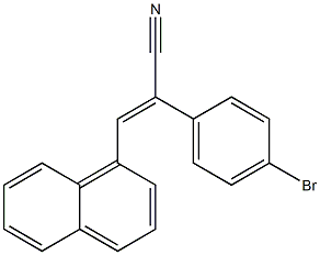 2-(4-Bromo-phenyl)-3-naphthalen-1-yl-acrylonitrile Struktur