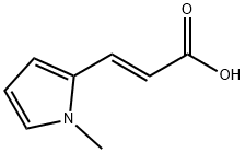 (2E)-3-(1-methyl-1H-pyrrol-2-yl)acrylic acid Struktur