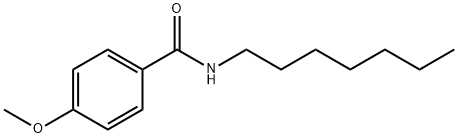 N-heptyl-4-methoxybenzamide Struktur