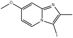 3-Iodo-7-methoxy-2-methyl-imidazo[1,2-a]pyridine Struktur