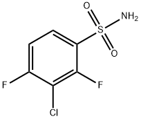 3-CHLORO-2,4-DIFLUOROBENZENESULFONAMIDE Struktur