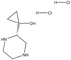 (S)-1-(PIPERAZIN-2-YL)CYCLOPROPANOL 2HCL Struktur