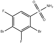 2,4-DIBROMO-3,5-DIFLUOROBENZENESULFONAMIDE Struktur