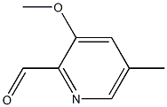 3-Methoxy-5-methylpicolinaldehyde Struktur