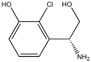 3-((1R)-1-AMINO-2-HYDROXYETHYL)-2-CHLOROPHENOL Struktur