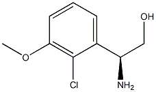 (2S)-2-AMINO-2-(2-CHLORO-3-METHOXY-PHENYL)ETHANOL Struktur