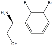 (2S)-2-AMINO-2-(3-BROMO-2-FLUOROPHENYL)ETHAN-1-OL Struktur