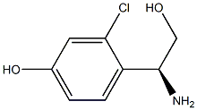 4-((1S)-1-AMINO-2-HYDROXYETHYL)-3-CHLOROPHENOL Struktur