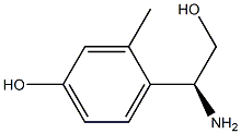 4-((1S)-1-AMINO-2-HYDROXYETHYL)-3-METHYLPHENOL Struktur